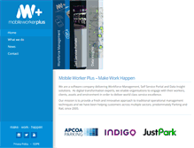 Tablet Screenshot of mobileworkerplus.com